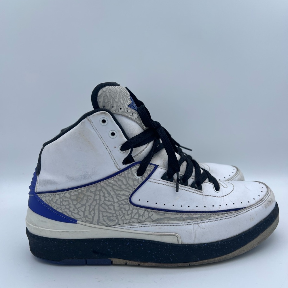 Nike Air Jordan 2 II Retro Men Sneaker Dark Concord White 385475-153 Sz 10